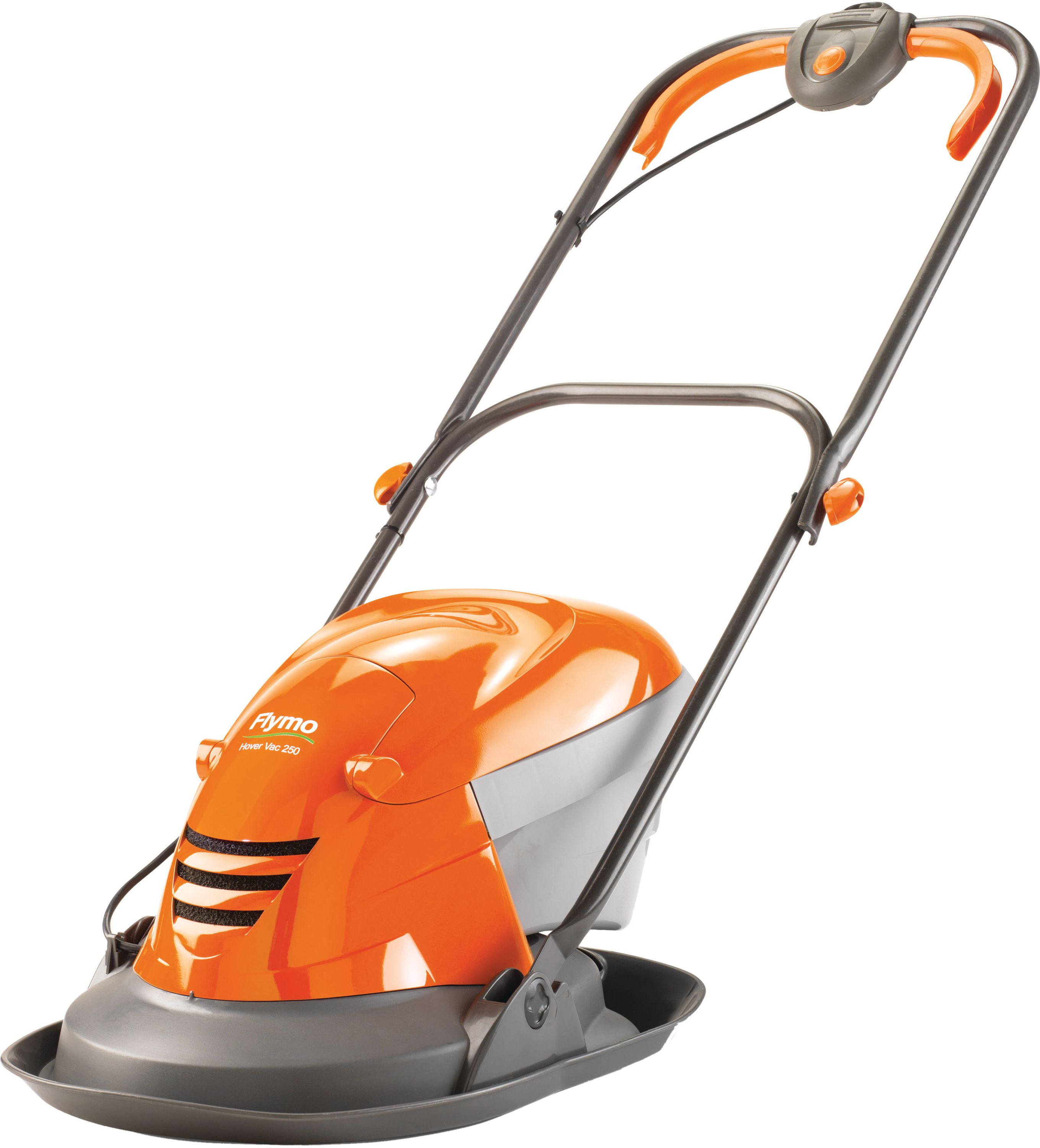 Flymo HoverVac 250 Push Lawn Mower Orange 15L Grass Catcher