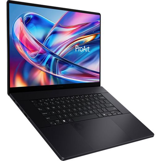 ASUS ProArt P16 H7606WW-SE006W OLED 16" Laptop - NVIDIA® GeForce RTX™ 5080, AMD Ryzen™ AI 9 HX, 2TB SSD, 64 GB RAM - Black - right perpsective shot