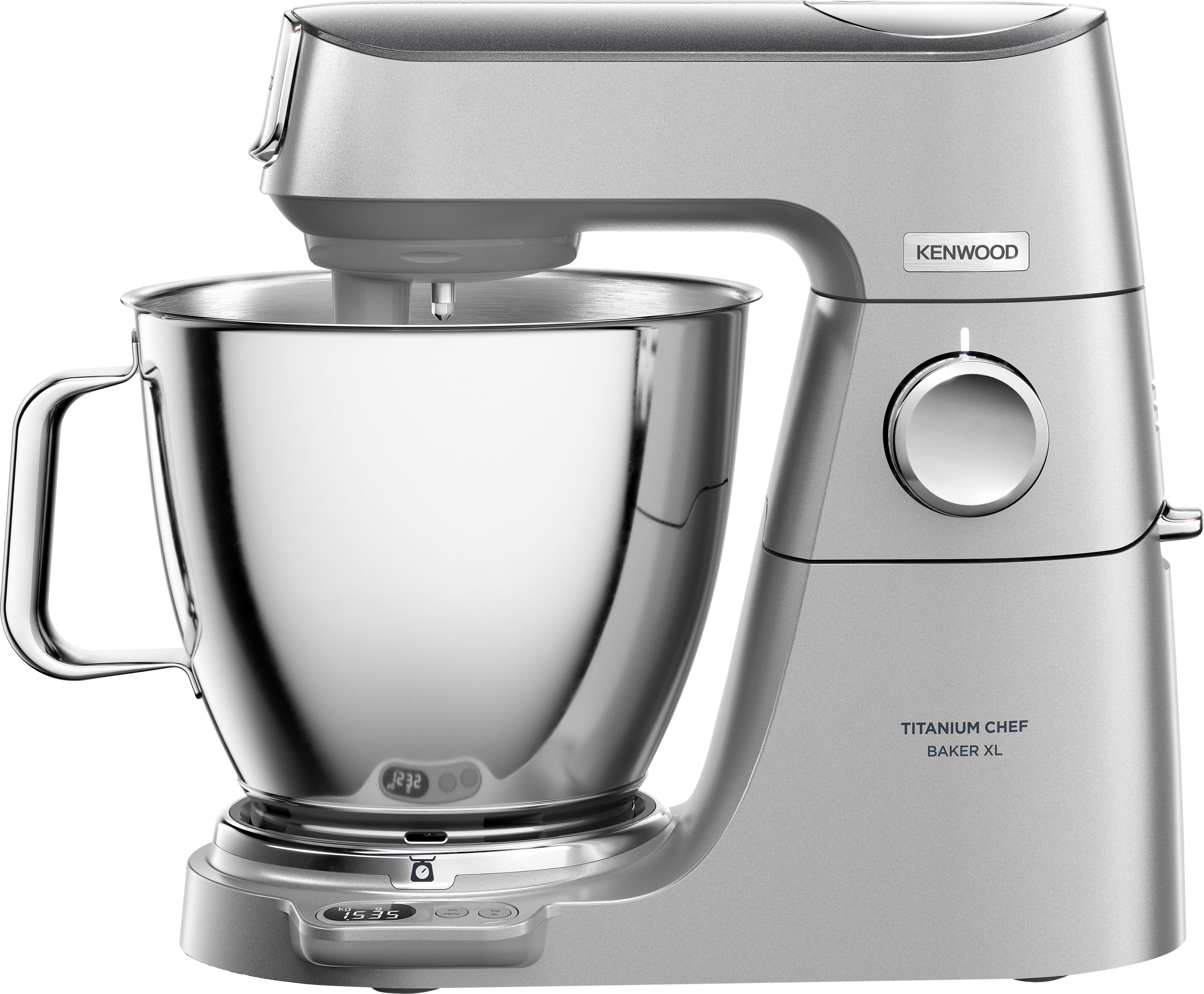 Kenwood Chef Baker XL Stand Mixer - 7 L Bowl - Silver - Stainless Steel
