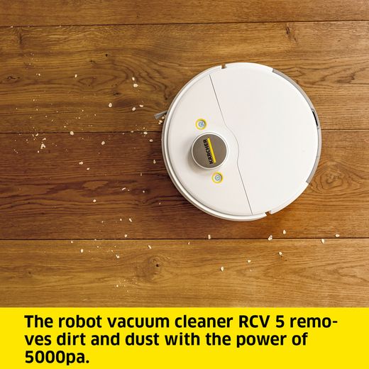 Kärcher RCV 5 Robotic Vacuum Cleaner - White - Annotation - 5000pa