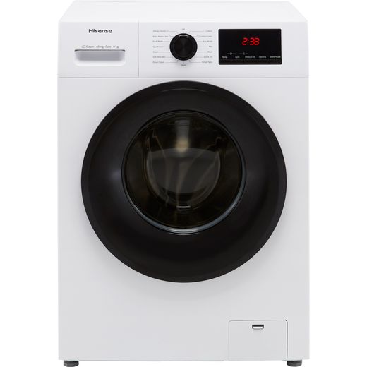 Hisense WFPV9014EM 9Kg Washing Machine with 1400 rpm - White - E Rated