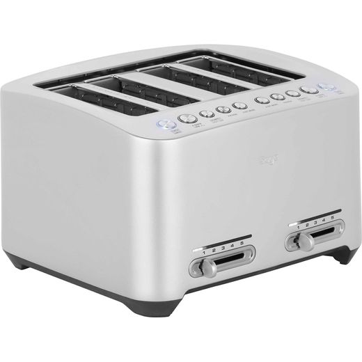 Sage The Smart Toast 4 Slice BTA845UK 4 Slice Toaster - Silver