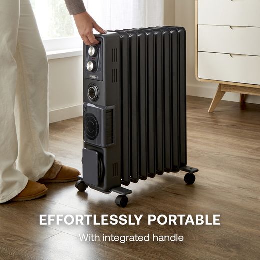 Dimplex Oil Free Radiator 2400W - Anthracite - Annotation - Effortless portable 