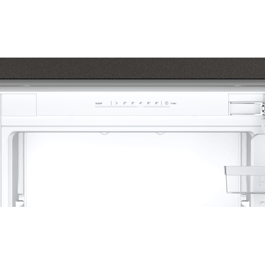 NEFF N30 Fixed Door Integrated Fridge Freezer with Fixed Hinge Kit - White - Control panel