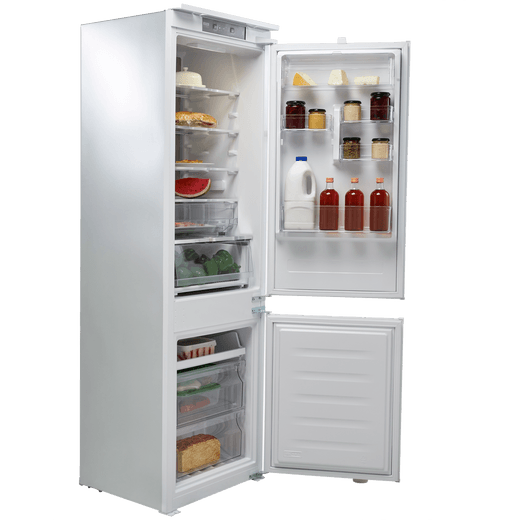 Whirlpool WHC18T332 Integrated Frost Free Fridge Freezer with Sliding Door Fixing Kit - White - E Rated