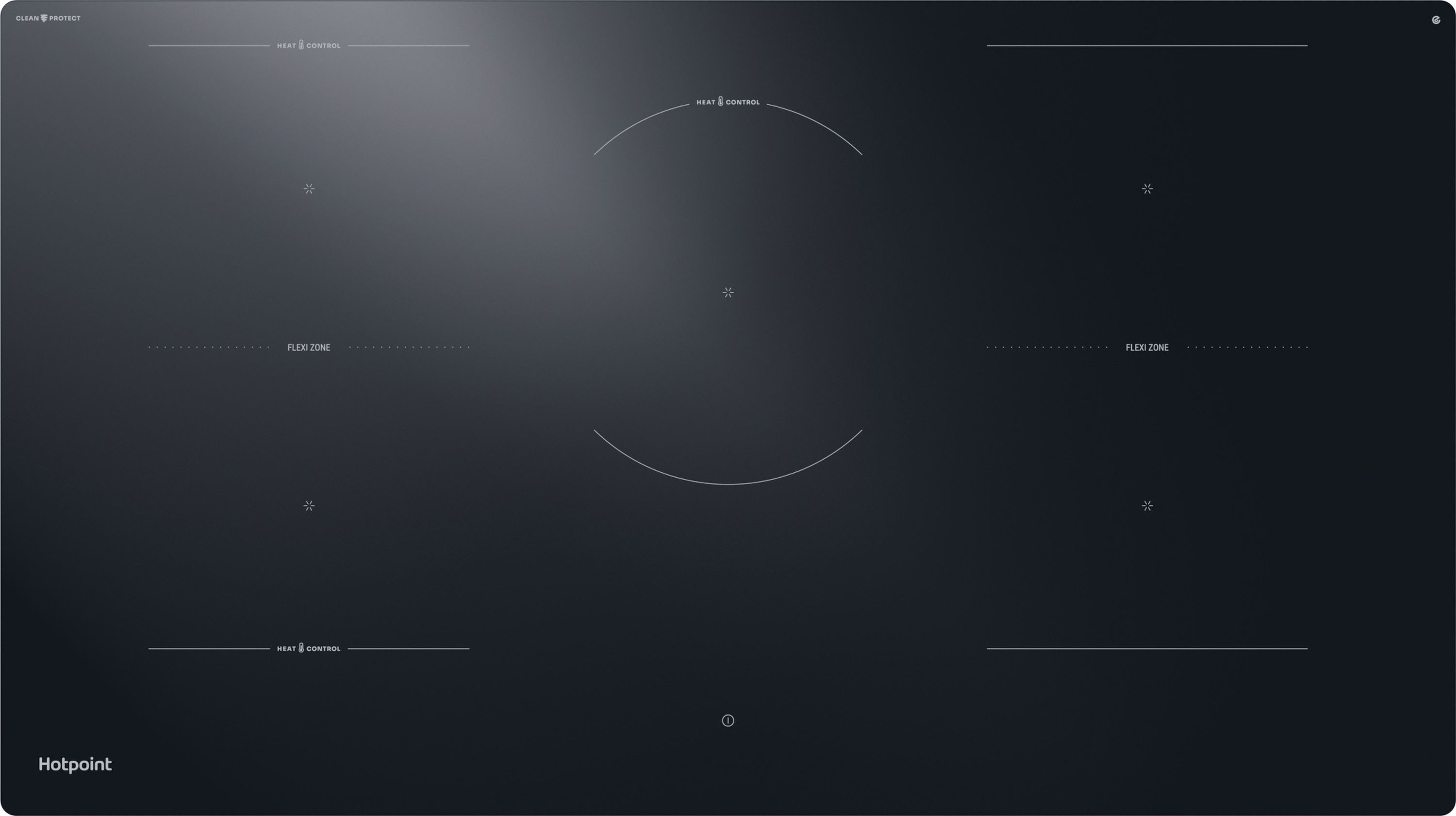 Image of Hotpoint HEX9024DCFF2 91cm Induction Hob - Black, Black