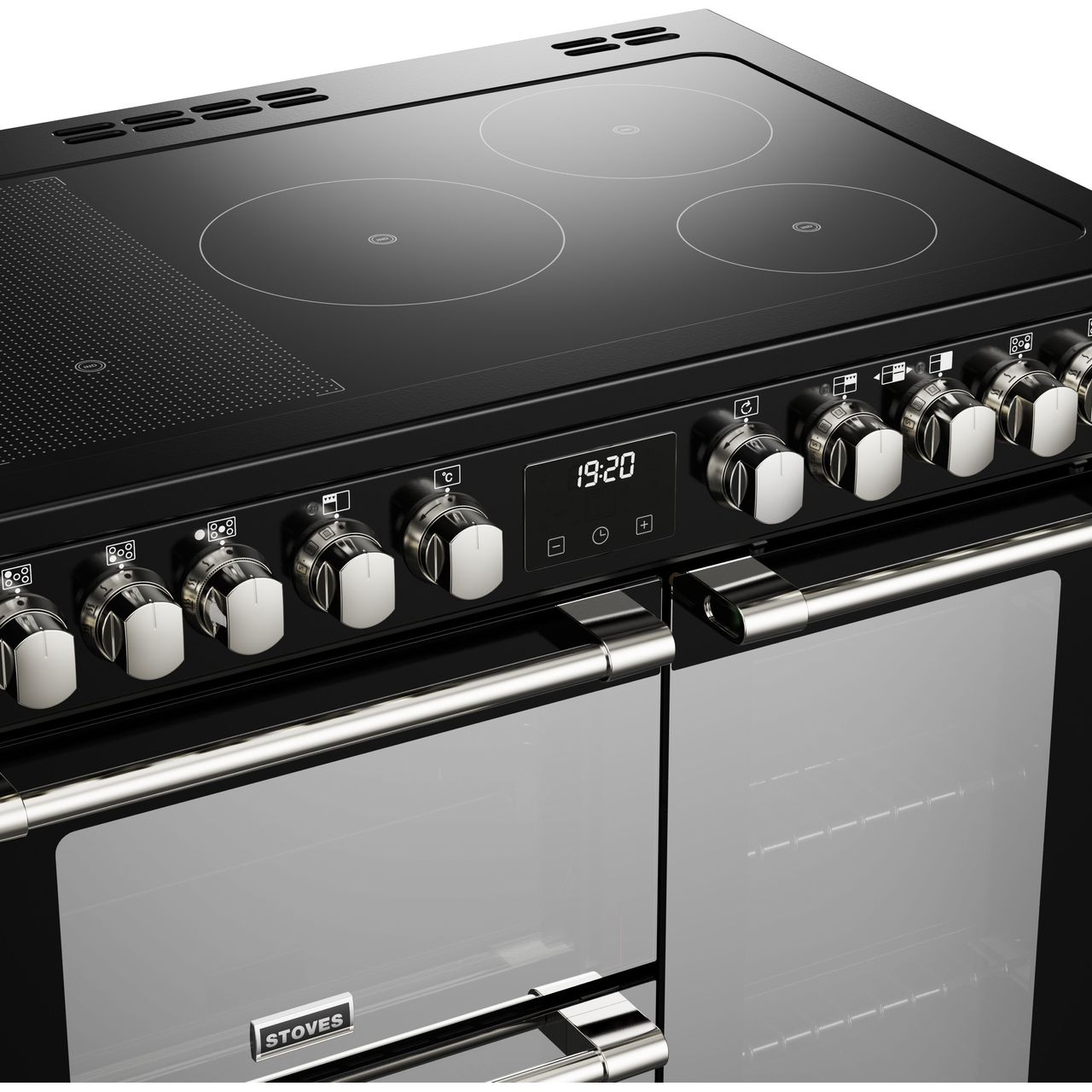 Stoves sterling deluxe 90cm electric induction range discount cooker