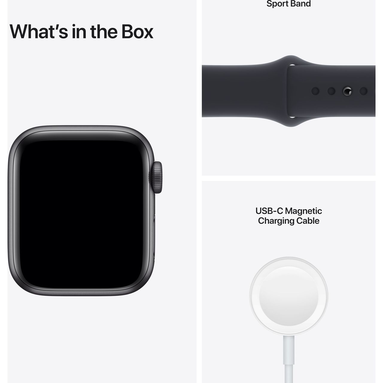 Apple Watch SE, 40mm, GPS [2021] - Space Grey Aluminium Case with Midnight  Sport Band
