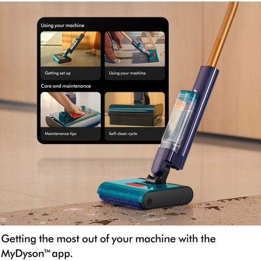Dyson Clean+Wash Hygiene Wet and Dry Cleaner - Purple/copper - Annotation - MyDyson app