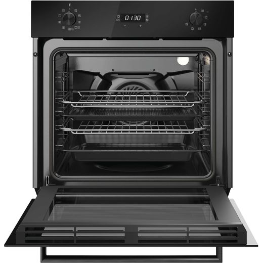 Hoover H-OVEN 300 Built In Electric Single Oven - Black - Front with door open shot 