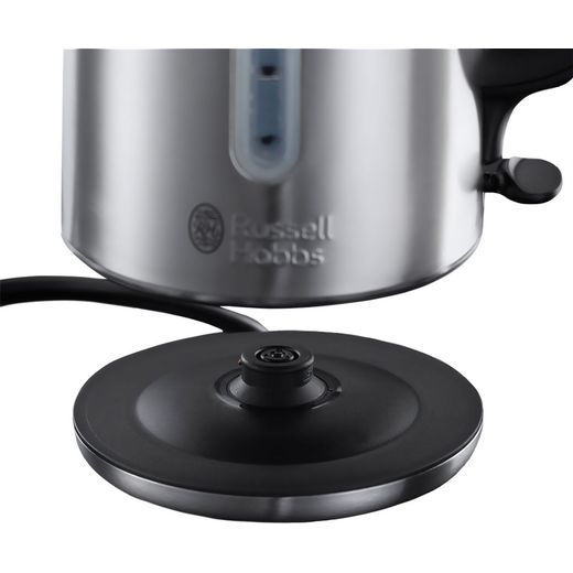 Russell Hobbs Quiet Boil 20460 Kettle - Stainless Steel - Close up base shot