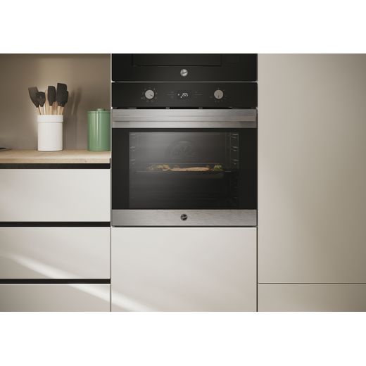 Hoover Built In Electric Single Oven - Stainless Steel - Oven in kitchen shot 