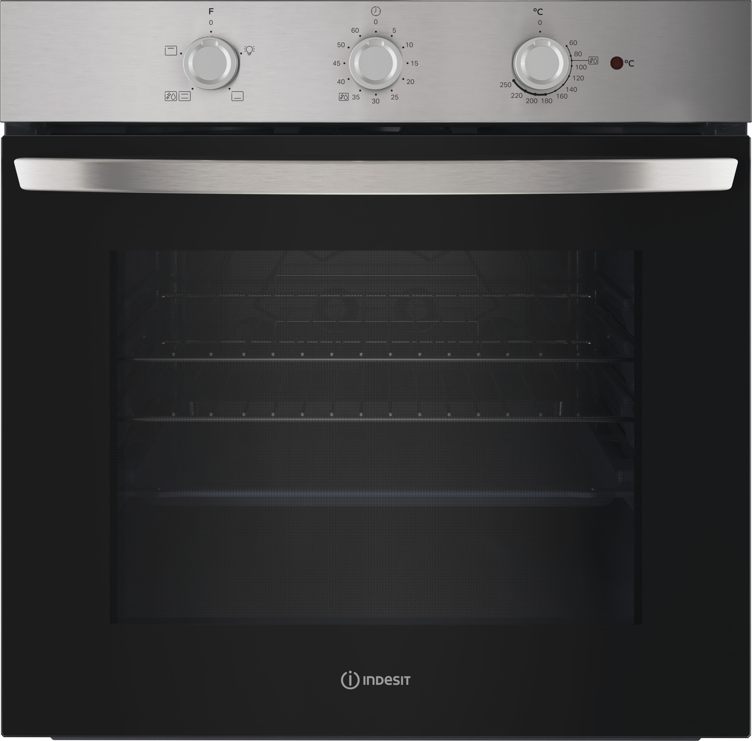Indesit IO 232H X UK Electric Single Oven - Stainless Steel