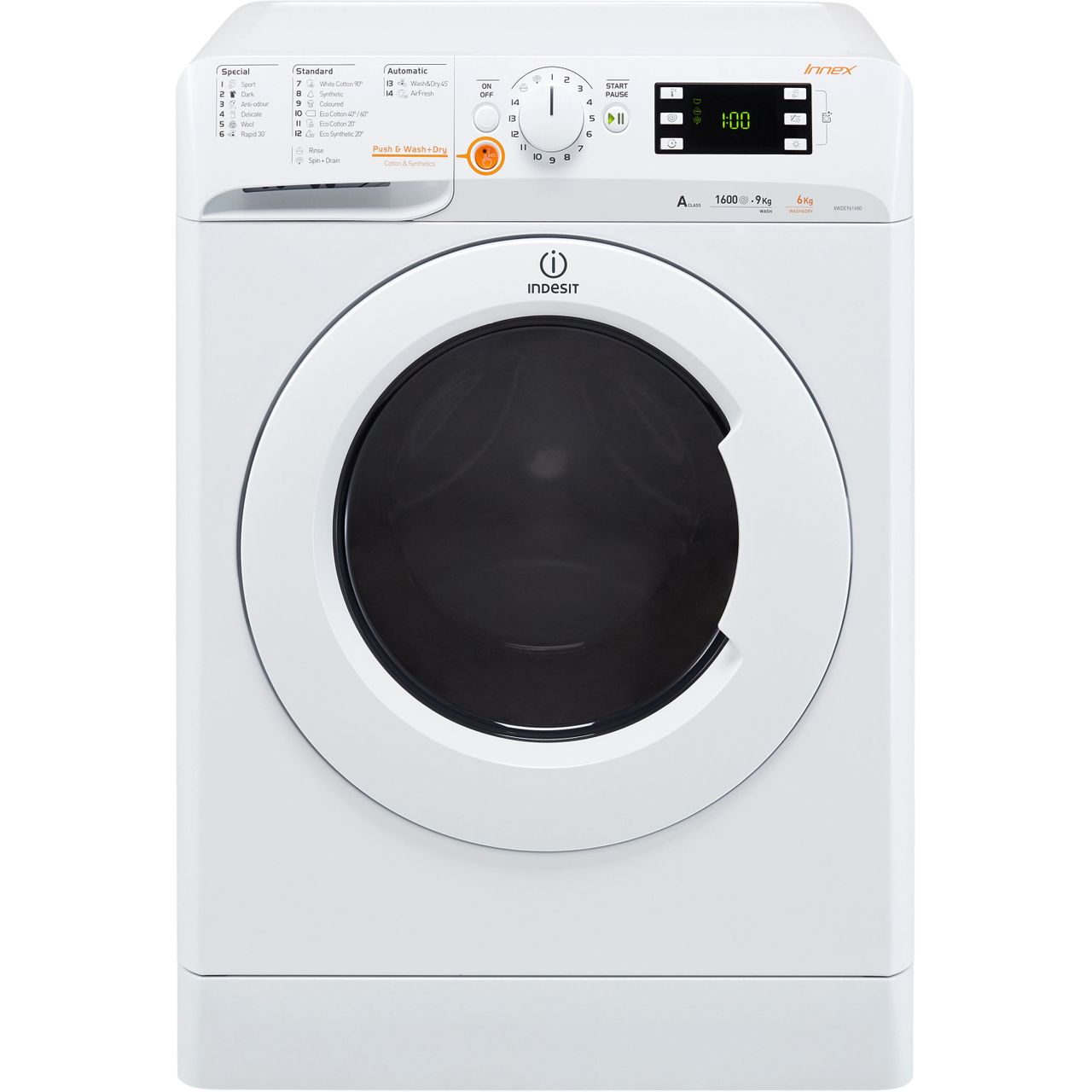 Indesit XWDE961680XWUK 9Kg / 6Kg Washer Dryer with 1600 rpm Review