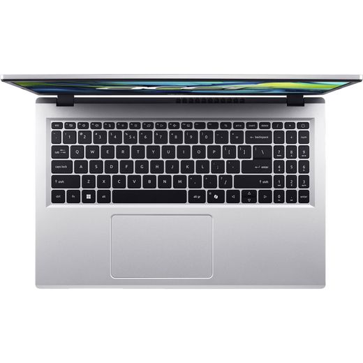 Acer Aspire Lite AL15-61P Laptop - AMD Ryzen™ 7, 512GB SSD, 16 GB RAM - Silver - Keyboard view shot