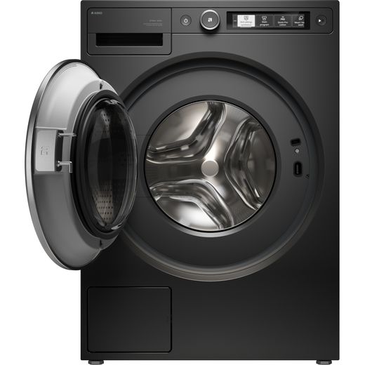 ASKO W5096RG.UK 9kg Washing Machine with 1600 rpm - Graphite / Black - Door open