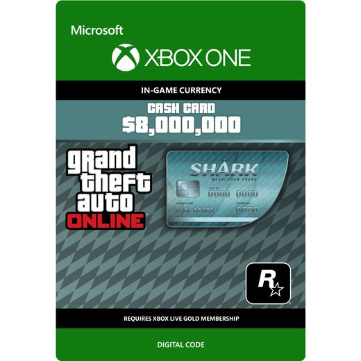 Grand Theft Auto V Megalodon Shark Cash Card For Xbox One Digital Download