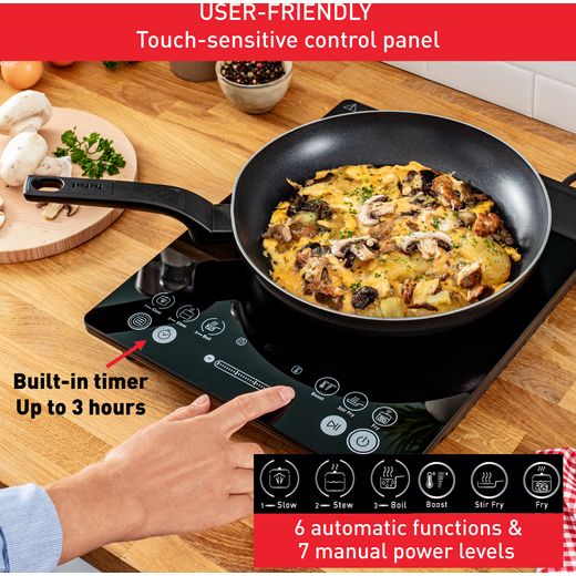 Tefal IH2108G1 Induction Hob - Black - Annotation - Features