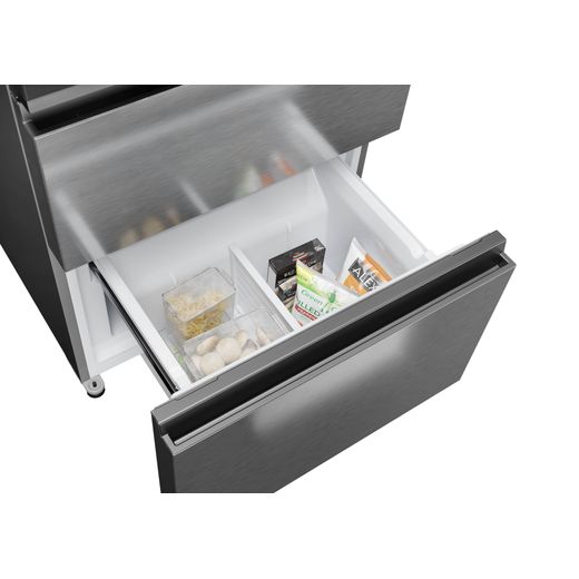 Hoover American Fridge Freezer - Stainless Steel - Freezer drawer shot