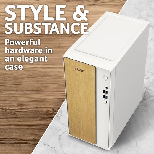 Acer Aspire TC-102 - Intel® Core™ i7, 512GB SSD - White - Annotation - Style over substance 