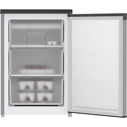 Hotpoint Under Counter Freezer - Grey - Front with door open shot
