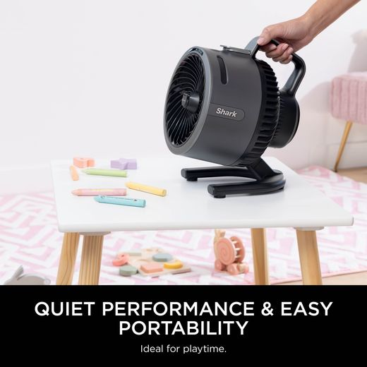 Shark FA050UK Fan Grey - Annotation - Quiet and portable shot