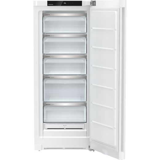 Liebherr Plus Frost Free Upright Freezer - White - Front with door open shot