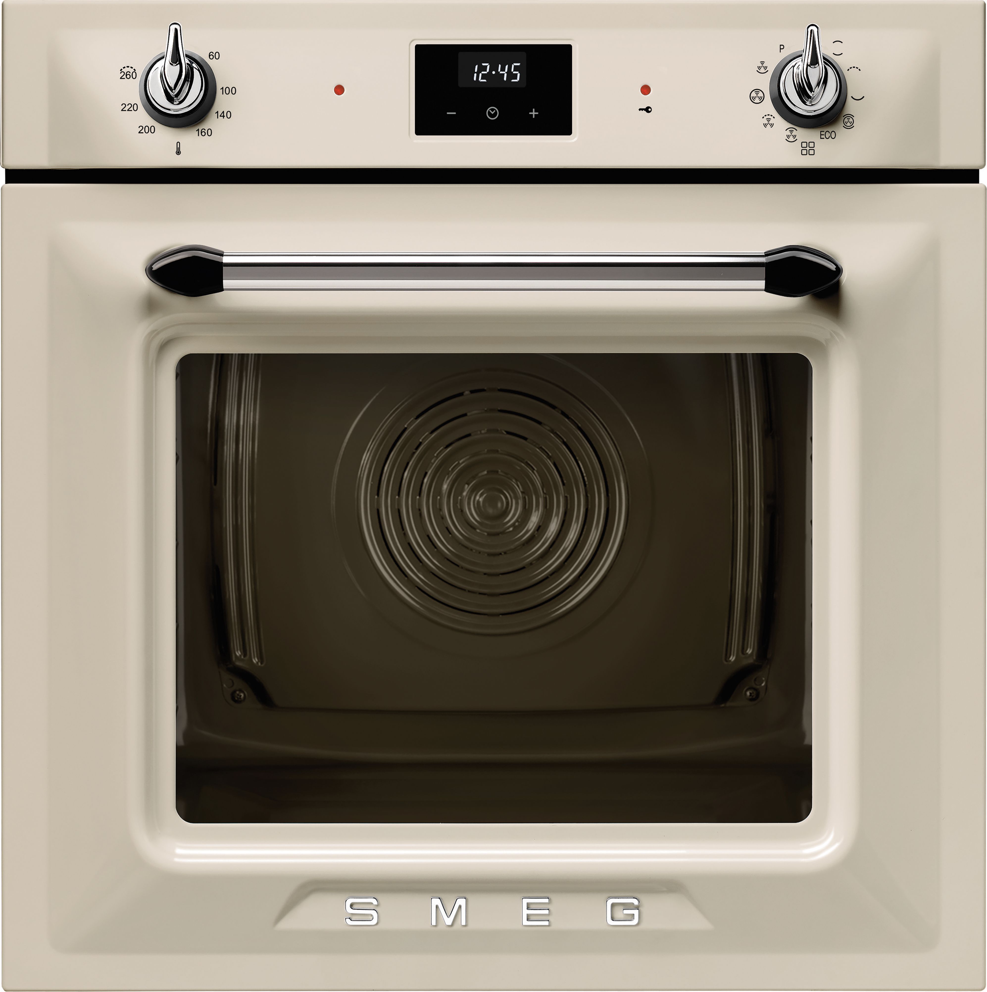 Smeg Victoria SOP6900TP Built In Electric Single Oven with Pyrolytic Cleaning - Cream - A Rated, Cream