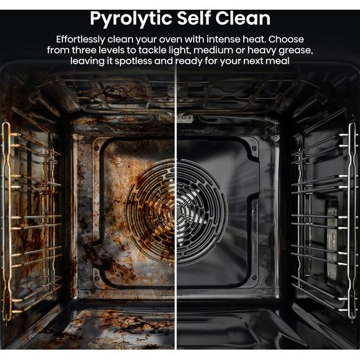 BSA66331PBDGUK Built In Electric Single Oven - annotation - pyrolytic self clean
