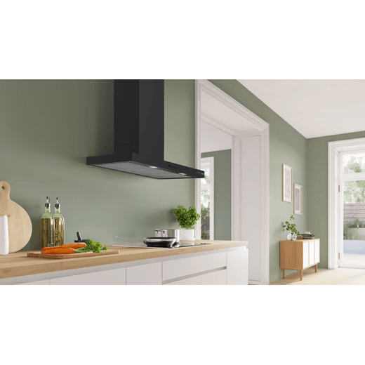 Bosch Series 4 Cooker Hood - Black - Cooker hood in kitchen