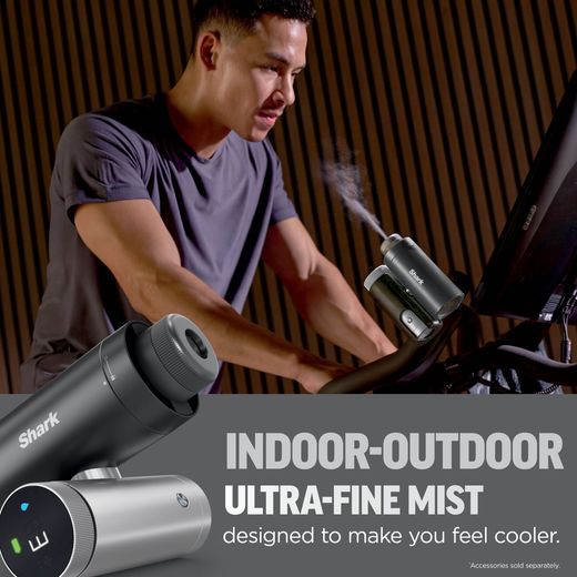 Shark ChillPill 3-in-1 Fan, Mist & InstaChill System Cordless Fan - Carbon - Annotation -fine mist