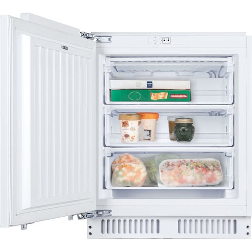 Candy CFU135NEK/N Integrated Under Counter Freezer with Fixed Door Fixing Kit - F Rated