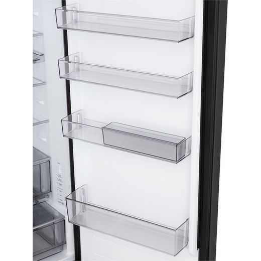 LG NatureFRESH™ GBBS524CEV 203cm No Frost Fridge Freezer - Black Steel - Door shelf shot