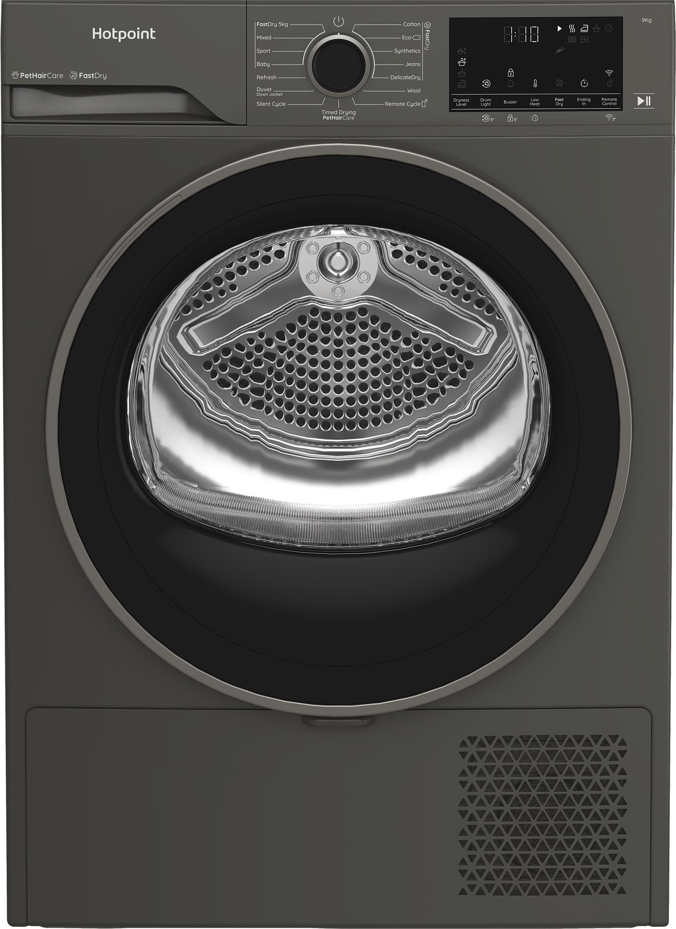 Hotpoint 9 Kg Heat Pump Tumble Dryer - Grey - A+++