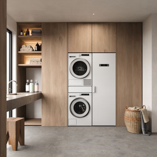 ASKO W5096RW.UK 9kg Washing Machine with 1600 rpm - White - Washing machine in kitchen