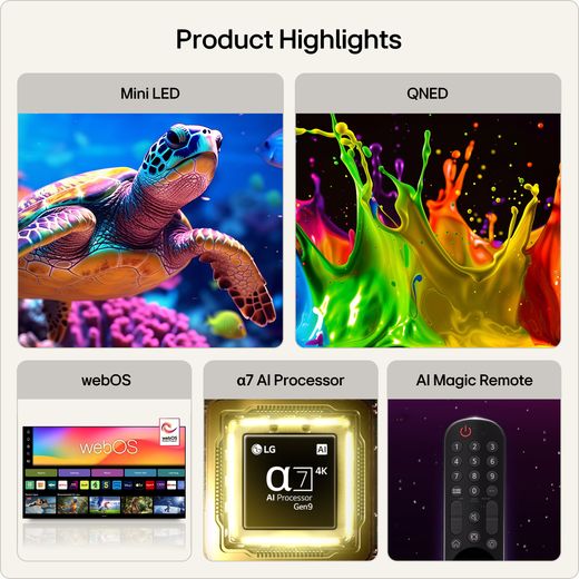 LG 55" 4K Ultra HD MiniLED Smart TV [2026] - Annotation - Highlights