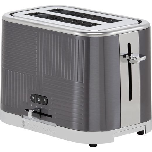 Russell Hobbs Geo-Steel 25250 2 Slice Toaster - Silver