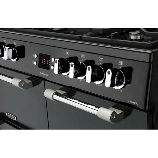 Leisure Cookmaster CK90G232K 90cm Gas Range Cooker with Electric Fan Oven - Black - Control panel