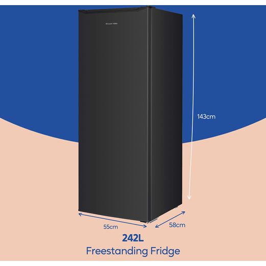 Russell Hobbs RH143LF552E1B Fridge - Black - Dimensions