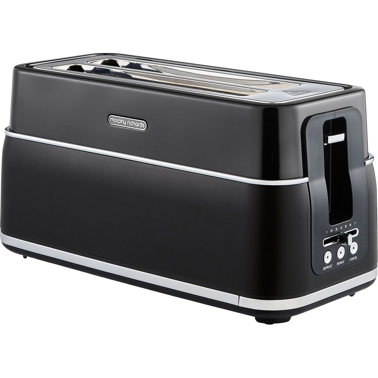 Morphy Richards 2-Slice Arc Black Toaster – Variable Browning & Cord Storage