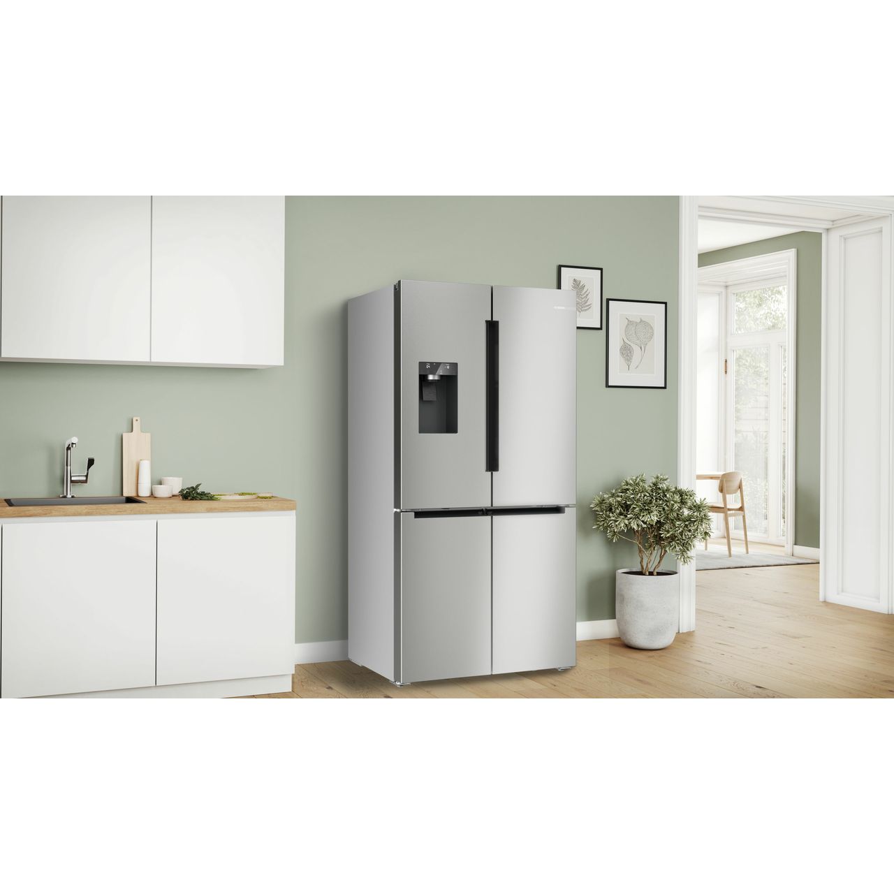 Bosch 574L American Fridge Freezer | KFI96APEAG | ao.com