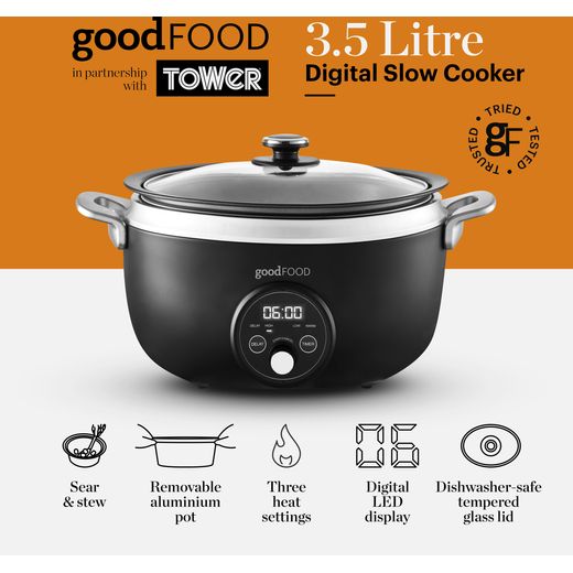 Tower GF16010 Slow Cooker Black - Annotation - Features
