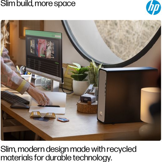 HP OmniDesk Slim S03-0011na Intel® Core™ i3 i3-13100 8 GB DDR5-SDRAM 512 GB SSD Windows 11 Home Tower PC Silver_8