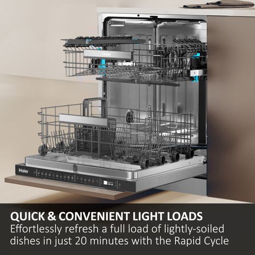 Haier I-Pro Shine Series 7 Standard Dishwasher - White - Annotation - Rapid-20