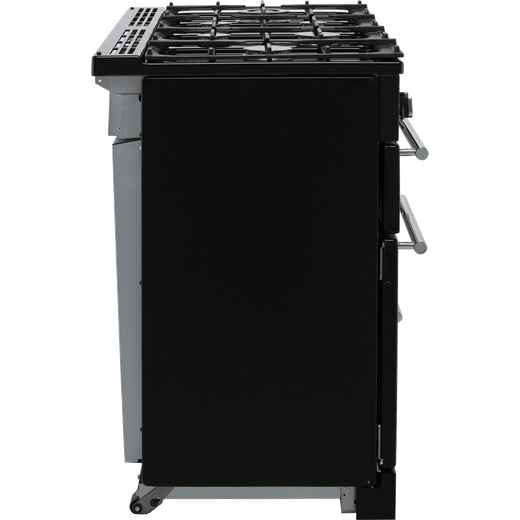 Rangemaster Toledo + 110cm Dual Fuel Range Cooker - Black / Chrome