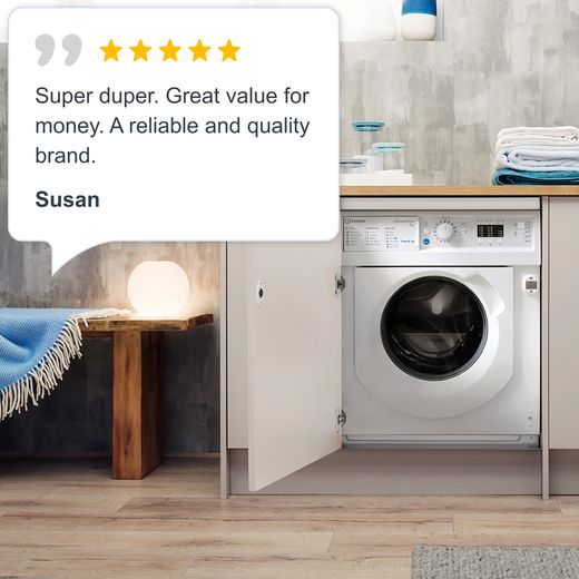 Indesit BIWMIL71252UKN Integrated 7kg Washing Machine with 1200 rpm - White - AO Review