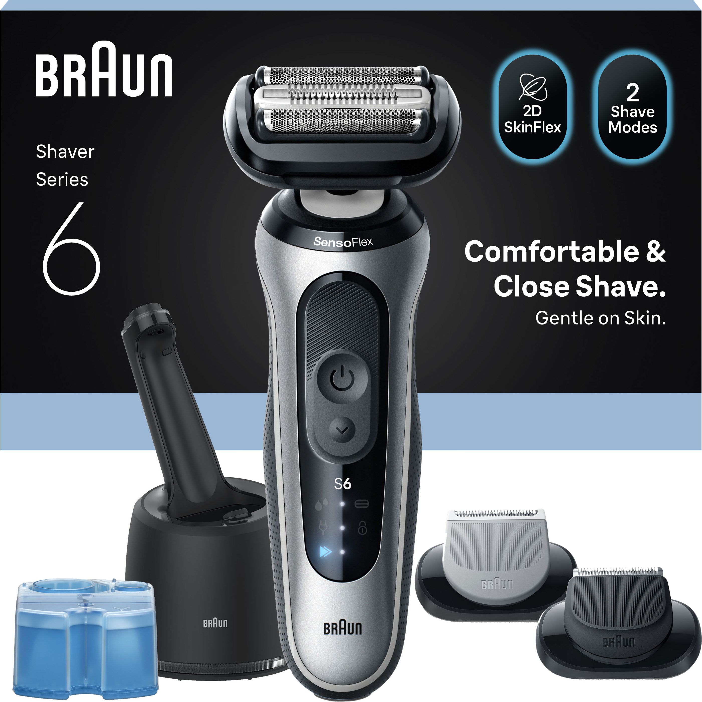 Braun Series 6 Men's Electric Shaver - Silver - Foil Shaver