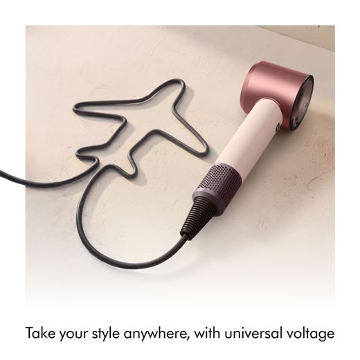 Dyson Supersonic Travel™ Hair Dryer - Ceramic Pink / Rose Gold - Annotation - style anywhere shot