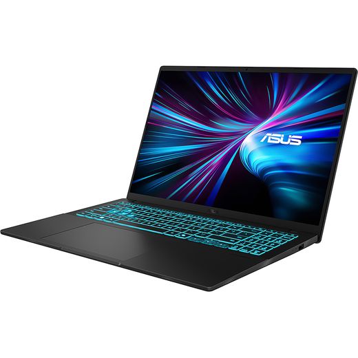 ASUS V16 V3607VH 16" Gaming Laptop - NVIDIA® GeForce® RTX™ 5050, 512GB SSD - Black - Left perspective shot 