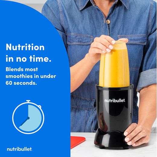 NutriBullet 600 Series 02548 - Black - Annotation - Blend most smoothies in under 60 seconds